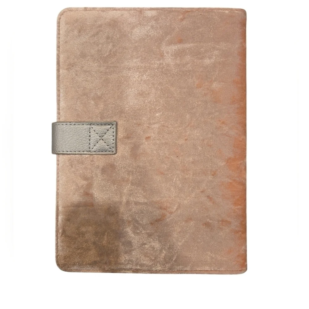 BADGLEY MISCHKA EMBELLISHED VELVET NOTEBOOK. 135 PAGES.